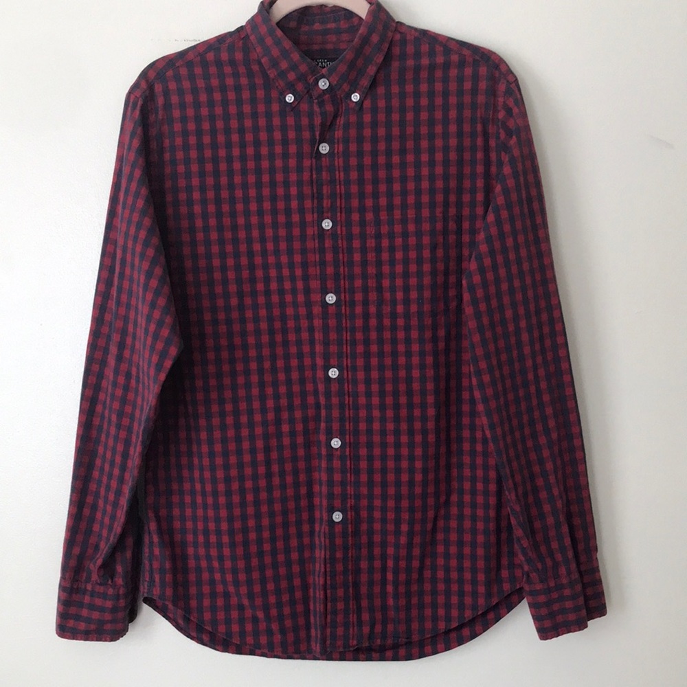 J. Crew: Mercantile Flex Plaid Button Up  Shirt